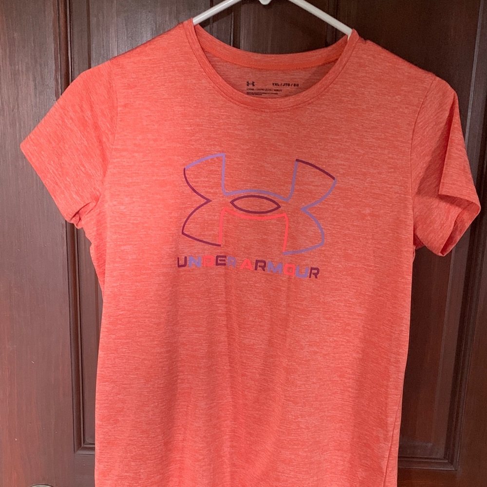 Under Armour Youth Bright Orange Short Sleeve Tee
